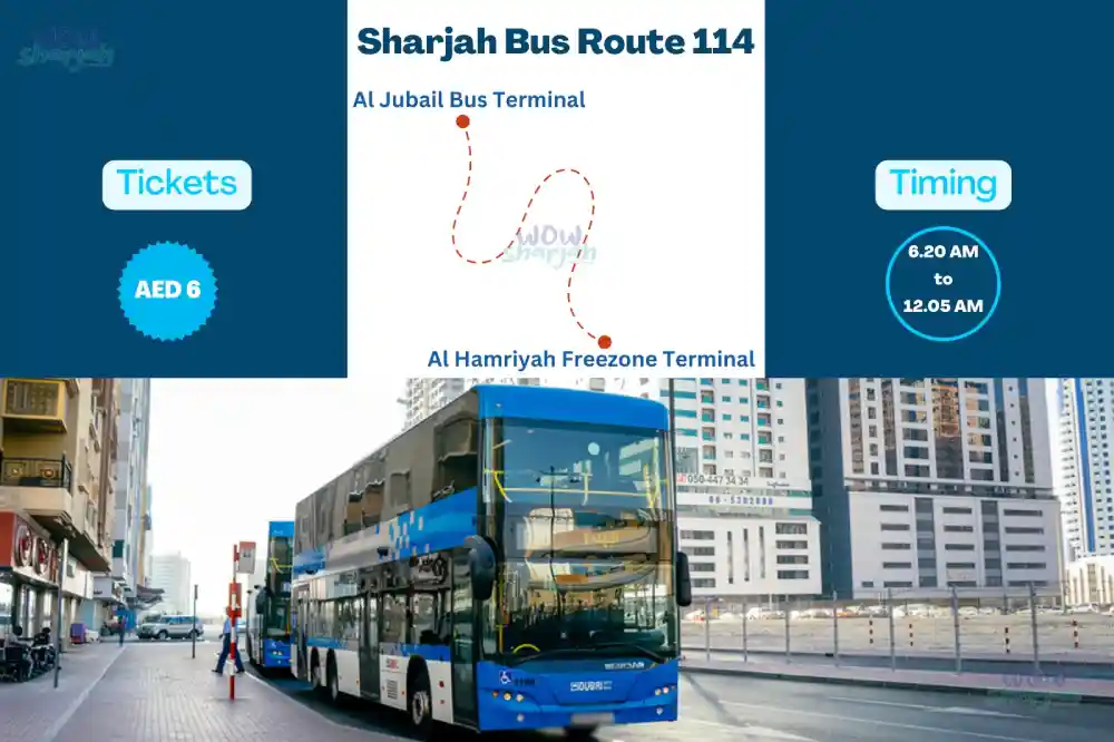 sharjah-bus-routr-114-Al Jubail Bus Terminal -Al Hamriyah Freezone Terminal