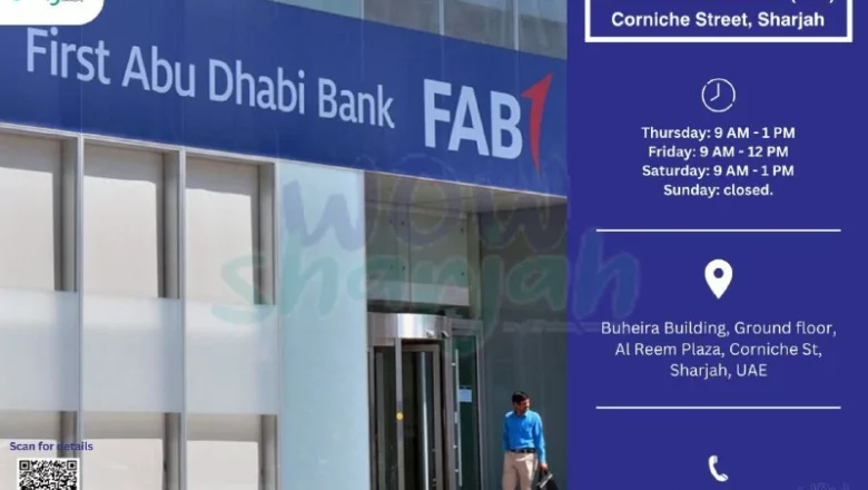 First Abu Dhabi Bank (Fab) – Sharjah Main Branch in Corniche Street, Sharjah, UAE