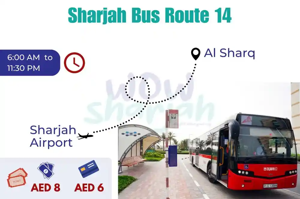 Sharjah-Bus-Route-14-Al Sharq – Sharjah Airport
