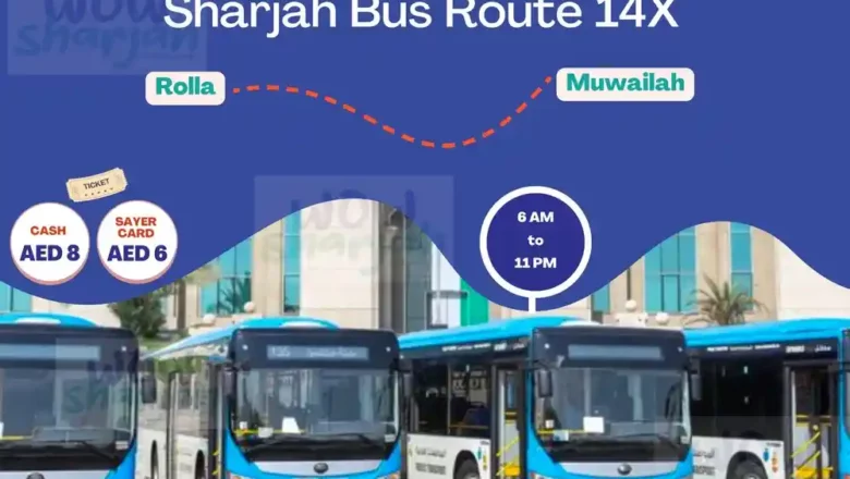 14x Bus Route Sharjah [Rolla  – Muwailah]