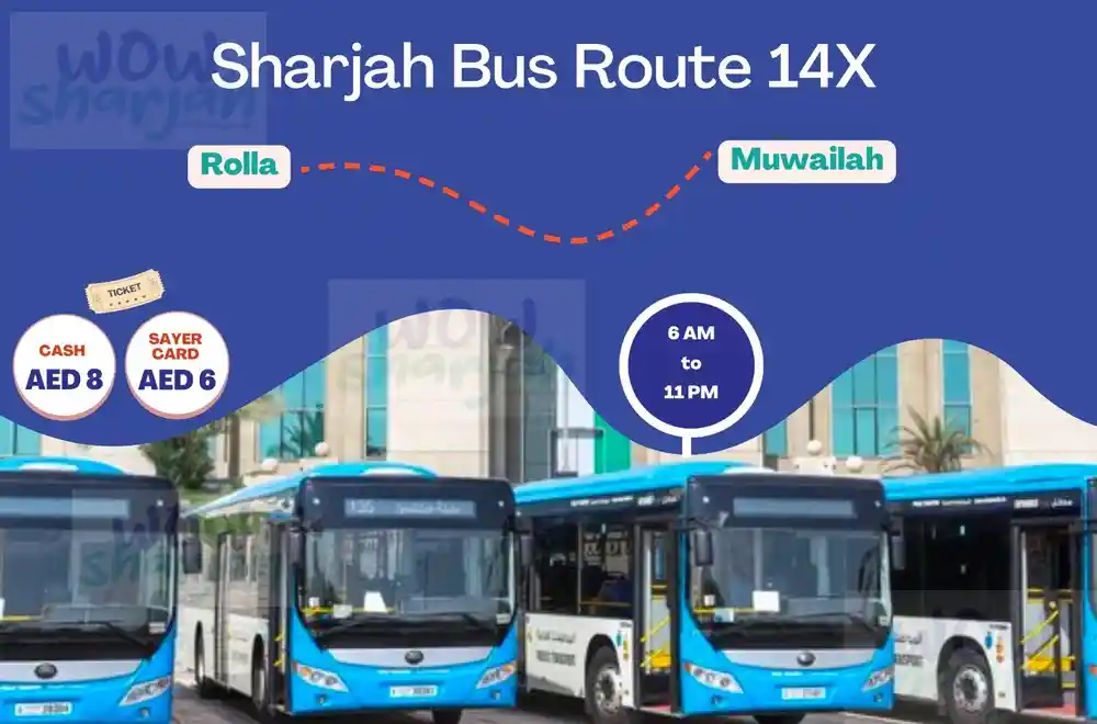 Sharjah-Bus-Route-14X-Rolla – Muwailah