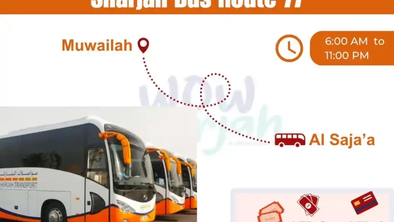 Sharjah Bus Route 77 [Muwailah – Al Saja’a]