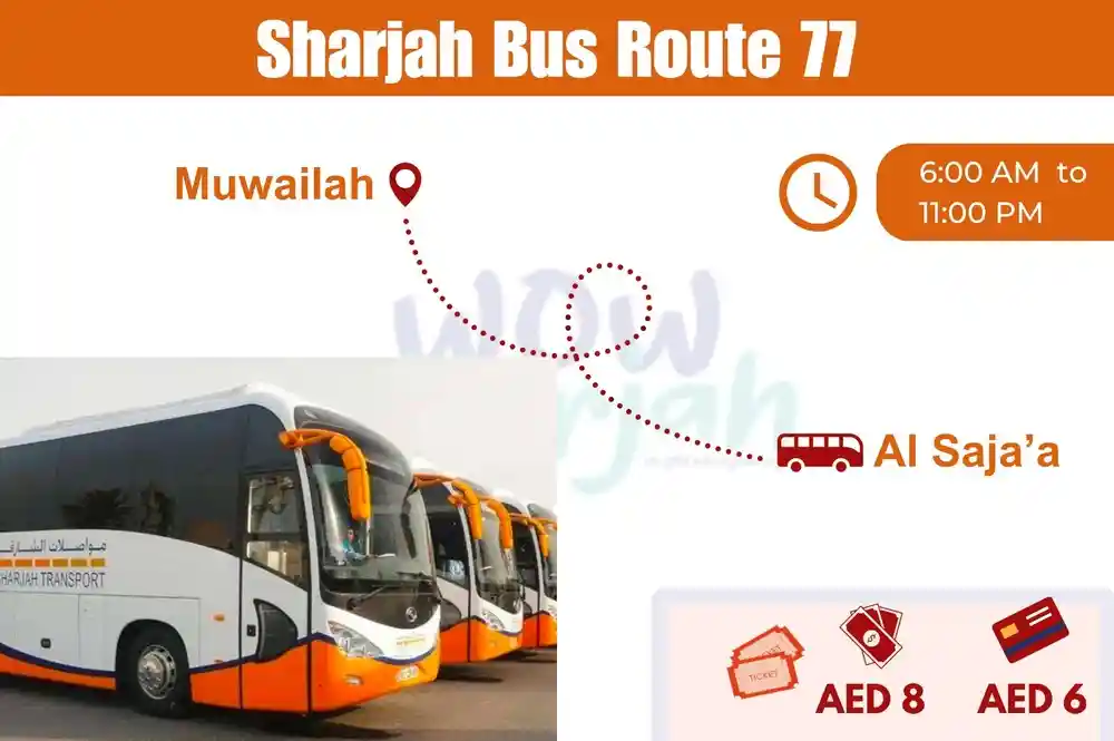 Sharjah-Bus-Route-77-[Muwailah – Al Saja'a]