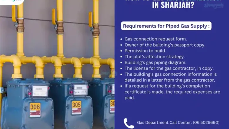 How to get gas connection in Sharjah