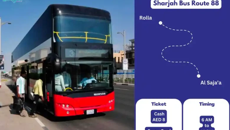 Sharjah Bus Route 88 [Rolla – Al Saja’a]